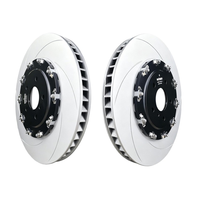 Two-Piece Front Floating Slotted Disc Brake Rotors For Nissan GT-R (07-12) R35 gallery
