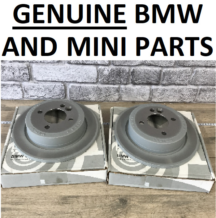 GENUINE MINI R50, R52, R53 Brake Disc 34211503070 Cooper, S, etc. REAR PAIR 4X