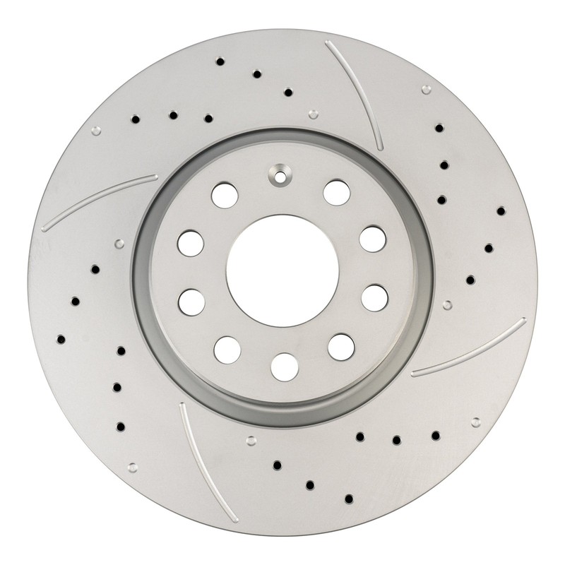 Front Drilled Slotted Rotors for 2012-22 VW Passat 2009-16 Tiguan 2022-23 Taos gallery