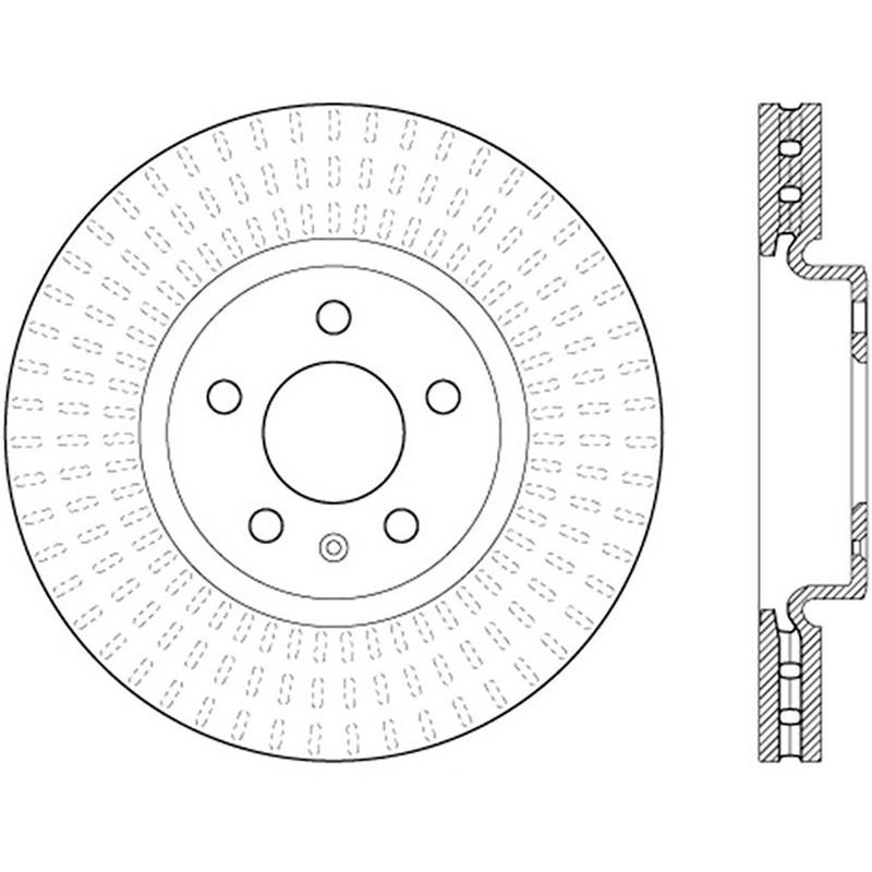 StopTech 126.33136SR Front Right Brake Disc Rotor for 2008-17 Audi A5 / 12-19 A6 gallery