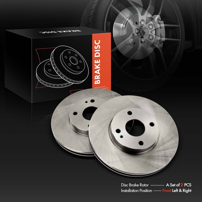 2Pcs Front Left & Right Disc Brake Rotors for Toyota Yaris 19-20 Yaris iA Scion gallery