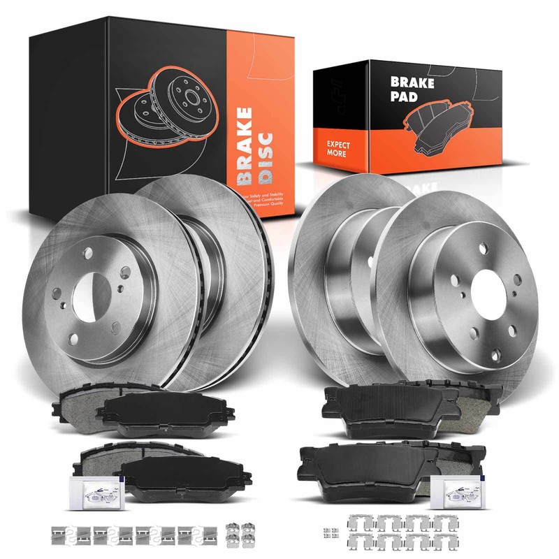 New Disc Brake Rotors & Pads for Lexus HS250h 2010-2012 Toyota RAV4 Front & Rear