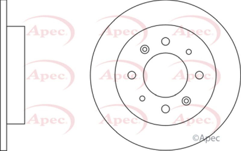 Fits Kia Cerato 2004-2009 1.5 CRDi 1.6 2.0 1x Brake Disc Rear Apec 584112F100 gallery