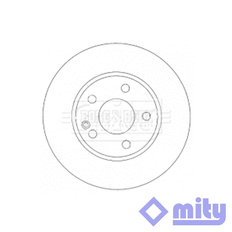 Fits Mercedes A-Class 2004-2012 1.5 2.0 CDi 1x Brake Disc Front Mity A1694210012