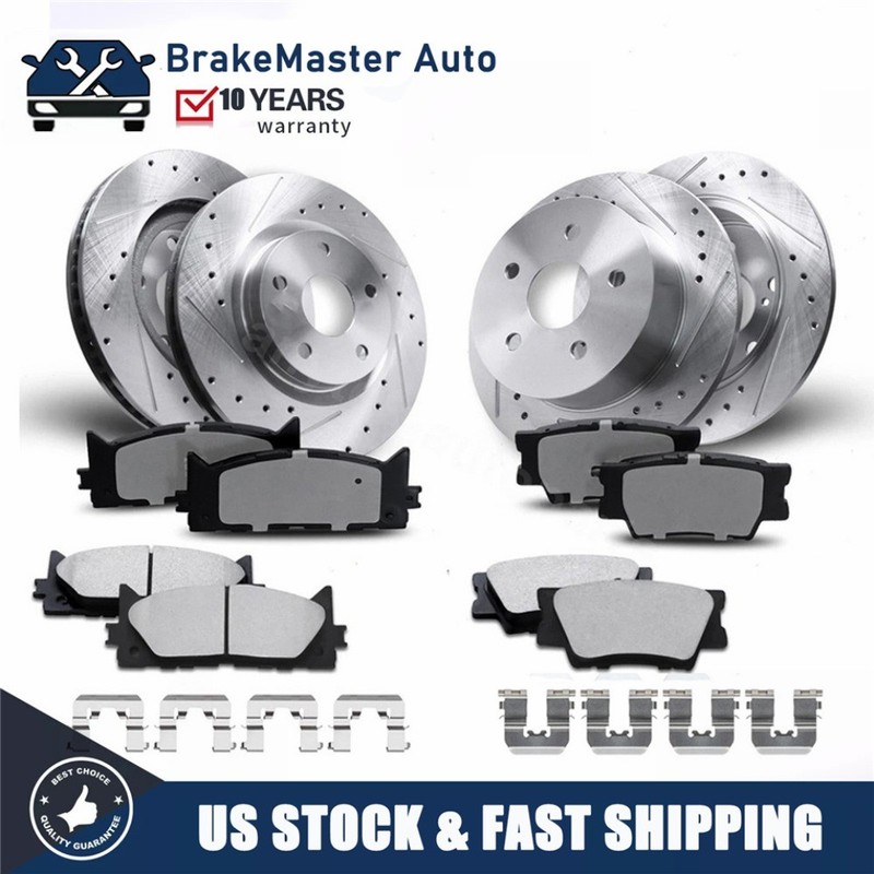 Front Rear Disc Rotors Brake Pads for 2013 2014 2015 Hyundai Sonata Kia Optima