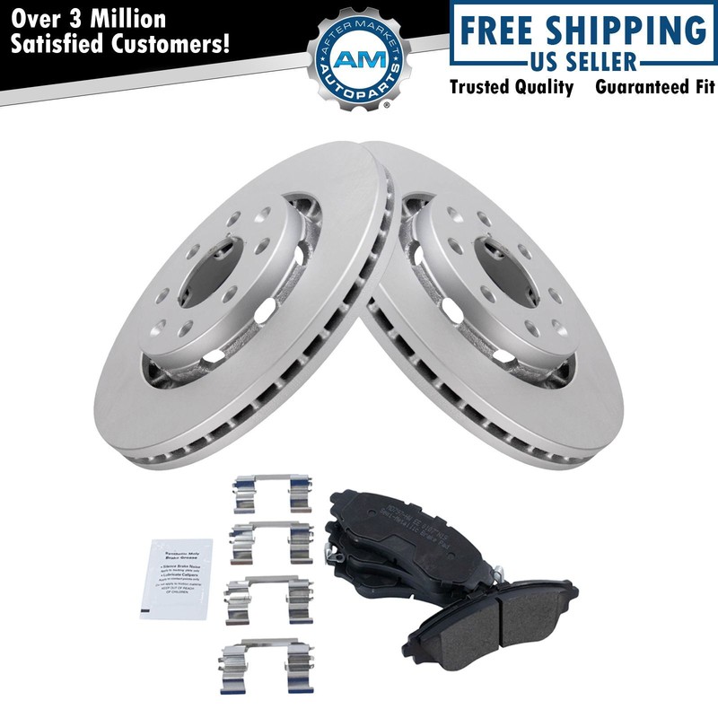 Brake Coated Rotor Semi Metallic Pad Set Front Kit for Aveo Spark G3