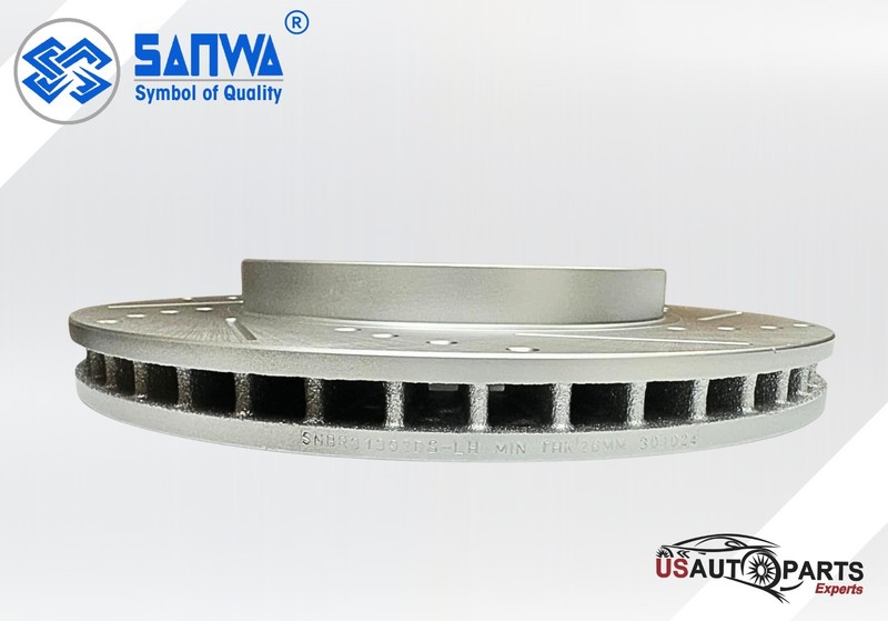 FRONT LH BRAKE ROTOR VENTED &GEOMET COATED D&S 319MM FOR LEXUS RX330 04-09 3.3L gallery