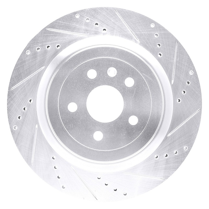 For Chevy Camaro 10-24 Brake Rotor DFC Premium Drilled & Slotted Rear Passenger