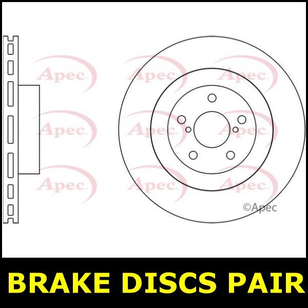 Brake Discs Pair Front FOR SUBARU FORESTER I 2.5 03->09 CHOICE2/2 Petrol Apec gallery