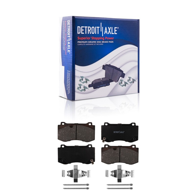 8pc Front Rear Disc Rotors Ceramic Brake Pads for 2006-2010 Jeep Grand Cherokee gallery