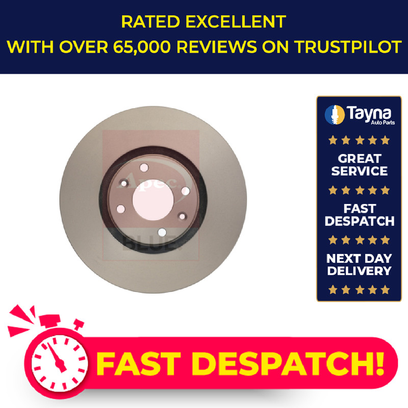 2x Brake Discs Pair Vented fits PEUGEOT 307 3B, 3E, 3H 2.0D Front 03 to 09 302mm