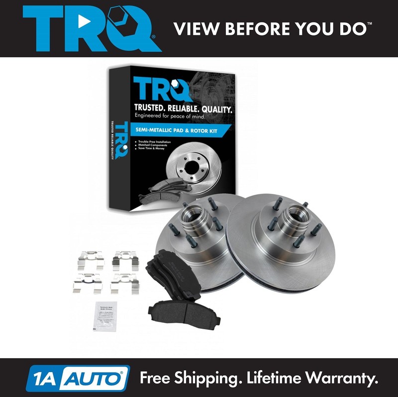TRQ Front Premium Ceramic Brake Pad & Rotor Kit for Ford Ranger B2300