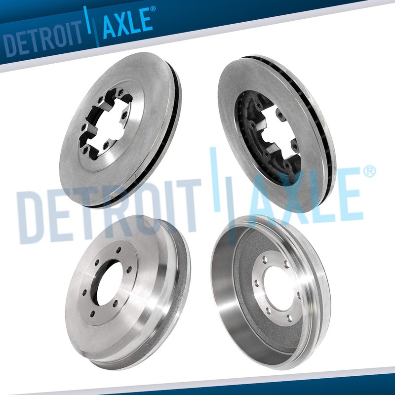 Front Disc Brake Rotors Rear Drums for 2004-2008 Chevy Colorado GMC Canyon I-290