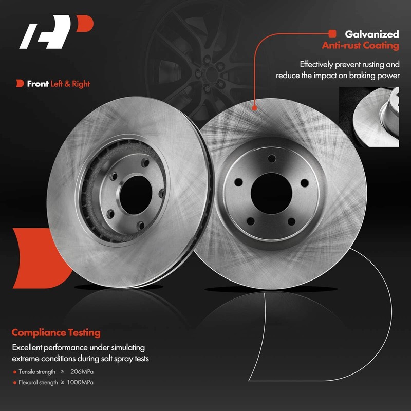 4x Front and Rear Disc Brake Rotors for Nissan Maxima 2009 2010 2011 2012-2022 gallery