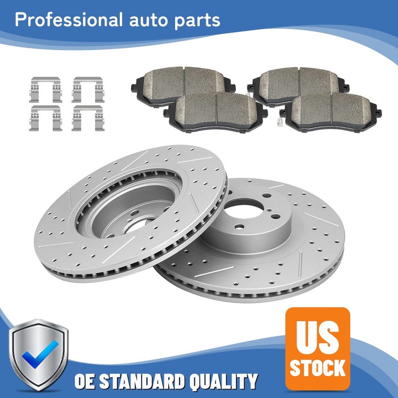 Front Disc Rotors Ceramic Brake Pads For Subaru Outback Forester Legacy Impreza