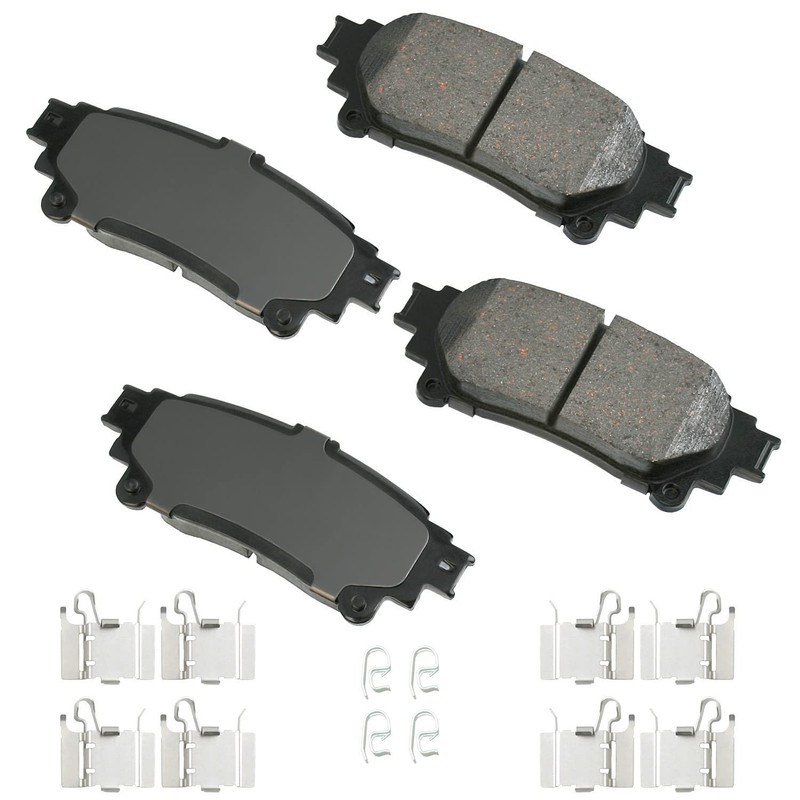 Brake Pads, ProACT, Rear, compatible with Lexus 2013-19, Set of 4