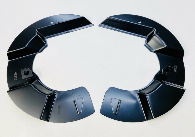 PAIR OF FRONT BRAKE DISC DUST SHIELDS FOR DEFENDER DISCOVERY LRC9765