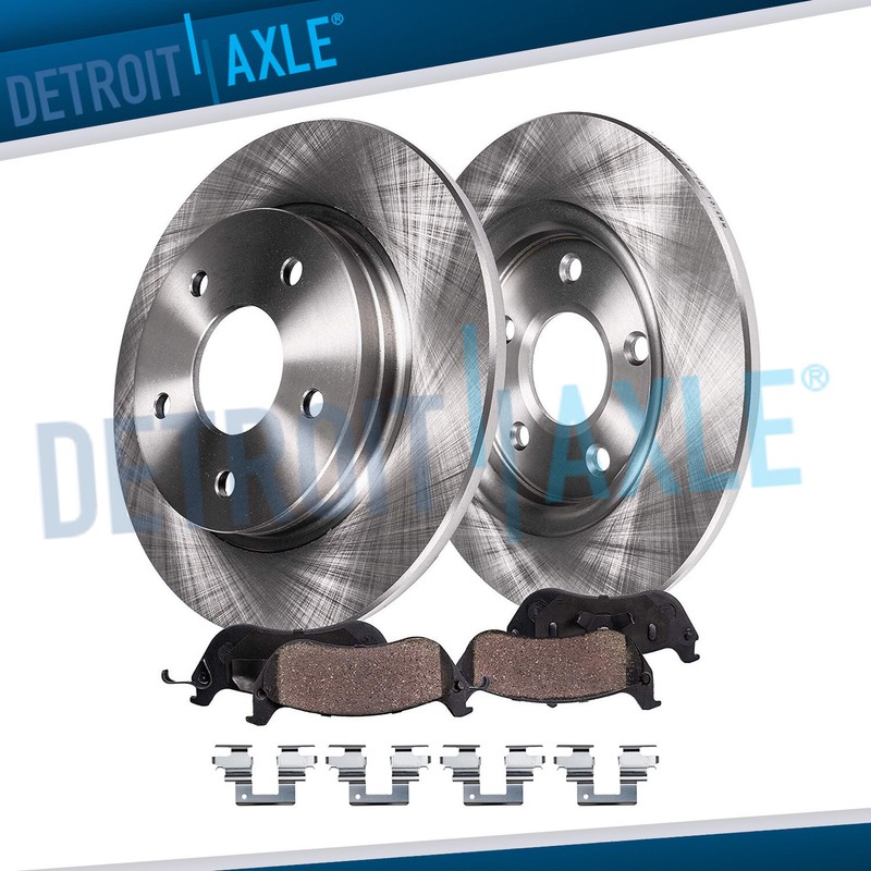 12.32″ Rear Disc Brake Rotors Ceramic Brake Pads Kit for 2002-2004 Honda Odyssey
