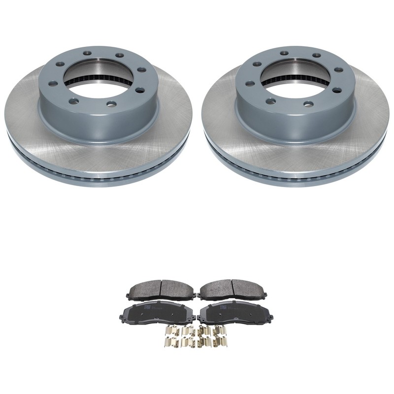 DuraGo Front Rotors TRW Pro Metallic Disc Brake Pad Kit For F-350 Super Duty 4WD