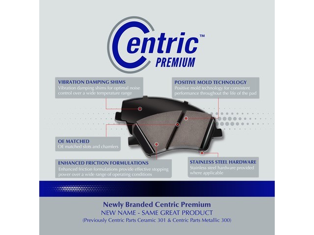 Centric Parts Disc Brake Pad Set P N 301 13411 gallery