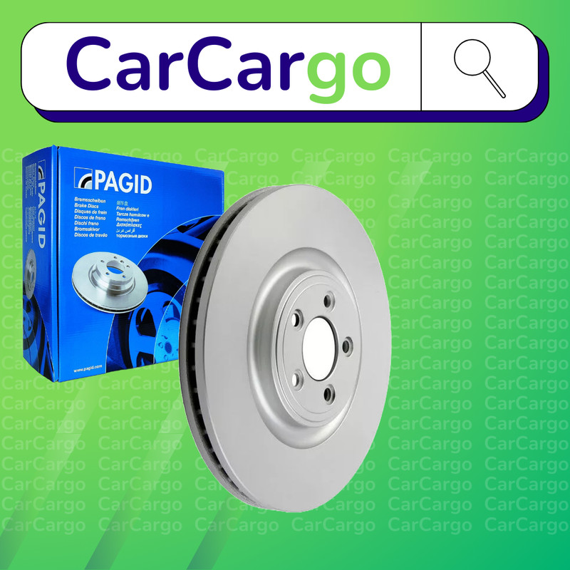 Pagid Vented Front Brake Discs Pair For Jaguar XK 4.2 XKR 2006-2014 355 mm