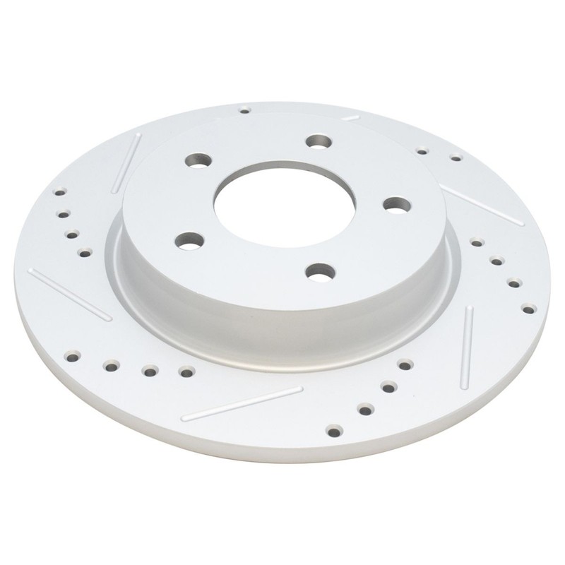 Brake Rotor Ceramic Pad Performance Drilled Slotted Front Rear Kit Set gallery
