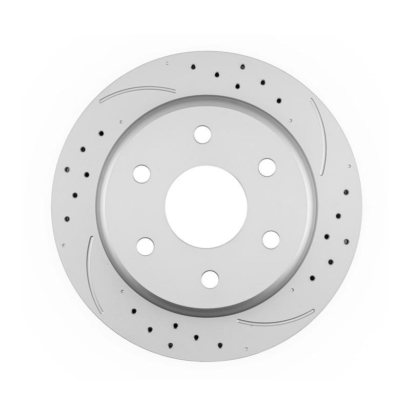 2x 13 inch Rear Drilled Slotted Brake Rotors For 2001-2006 Chevrolet Tahoe gallery