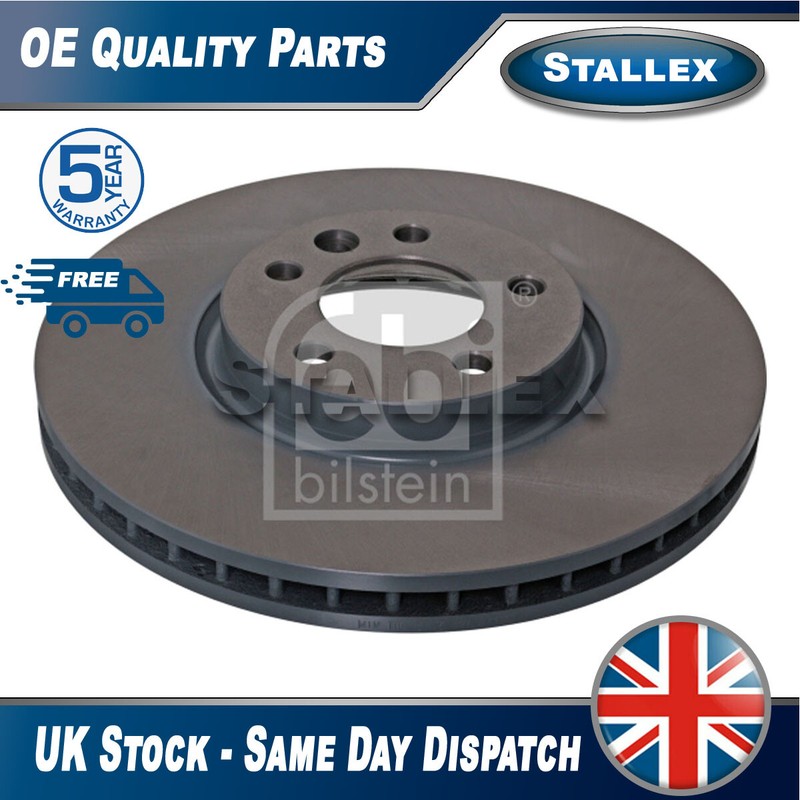 Fits VW Transporter 2003- 2.0 TDi 1x Brake Disc Front Stallex 7E0615301F