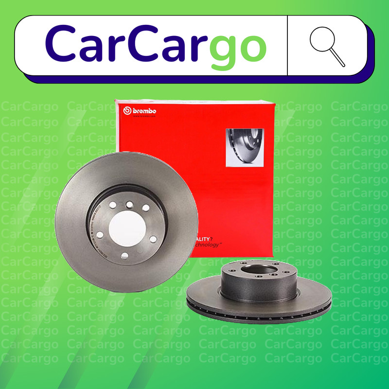 BREMBO Vented Front Brake Discs Pair For BMW 2 Series 218d 2014-2015 312 mm
