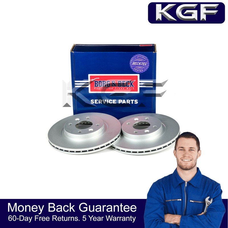KGF Front 1x Brake Disc Fits Renault Clio 1991- Kangoo 1997- 7701206339 gallery