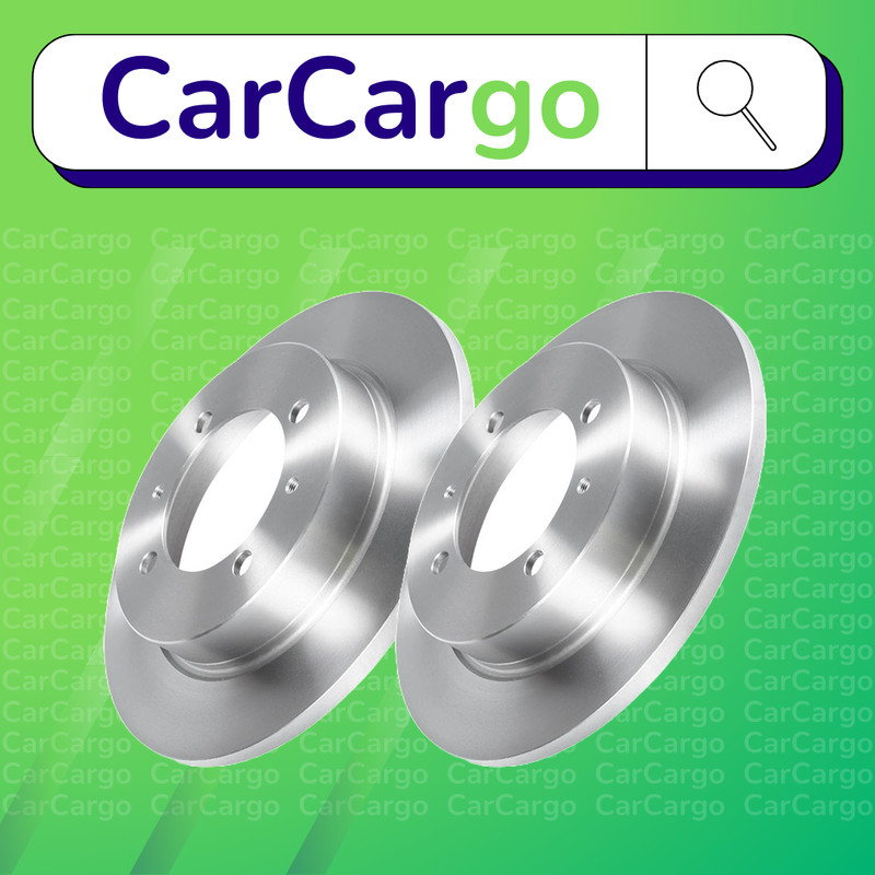 Premium Solid Rear Brake Discs Pair For Volvo V40 1.8 1995-2004 260 mm