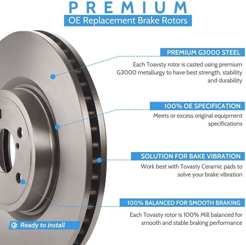296mm Front & Rear Rotors + Brake Pads for Chevy Cobalt Malibu Pontiac G6 Saturn gallery