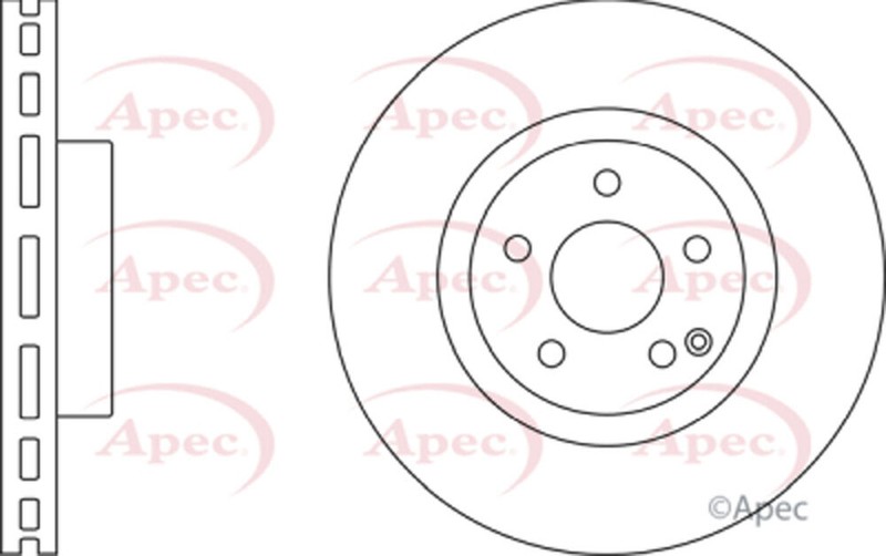 Fits Mercedes E-Class 2002-2009 CLS 2005-2010 SL 2006-2012 Brake Disc Front Ikio gallery