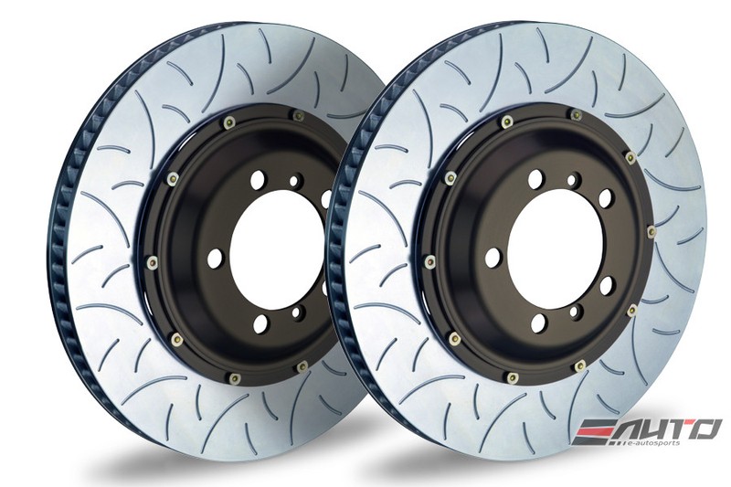 Brembo Rear 2pc Rotor Disc Upgrade 350×28 Type3 Slot Porsche 997 GT3 Cup 05-11