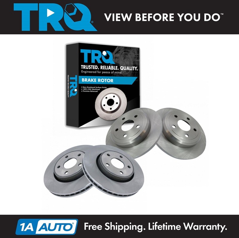 TRQ Front & Rear Disc Brake Rotor Kit for Dodge Durango Jeep Grand Cherokee