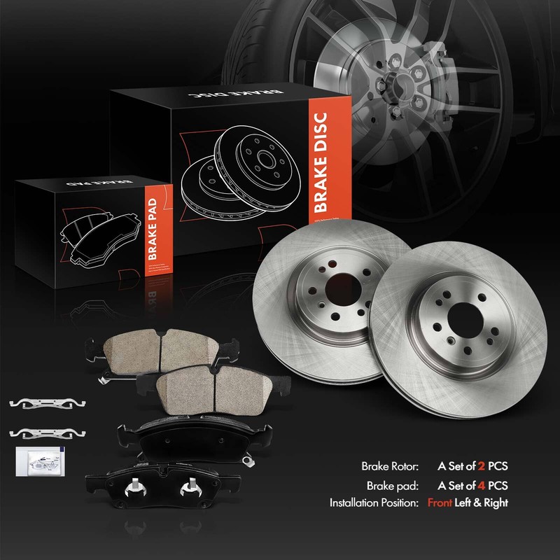 6x Front Disc Brake Rotors & Ceramic Brake Pads for Benz W166 ML250 ML350 GLE350 gallery