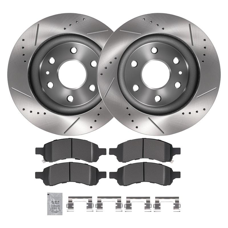 Front Brake Rotors & Pads Set for GMC Acadia 2007-2016/Acadia Limited 2017 D1169