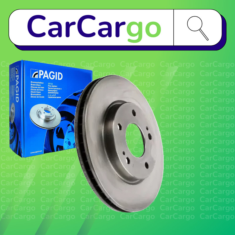Pagid Vented Front Brake Discs Mitsubishi Space Runner 2.4 GDi 1999-2003 276 mm