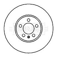 KGF Front 1x Brake Disc Fits A1 Golf Beetle Polo Bora Fabia Roomster Rapid Ibiza gallery