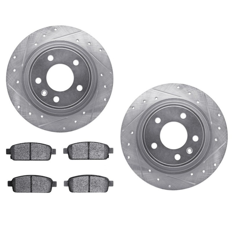 For Buick Cascada 2016-2019 Rotor Set | Drilled and Slotted | With Brake Pads gallery
