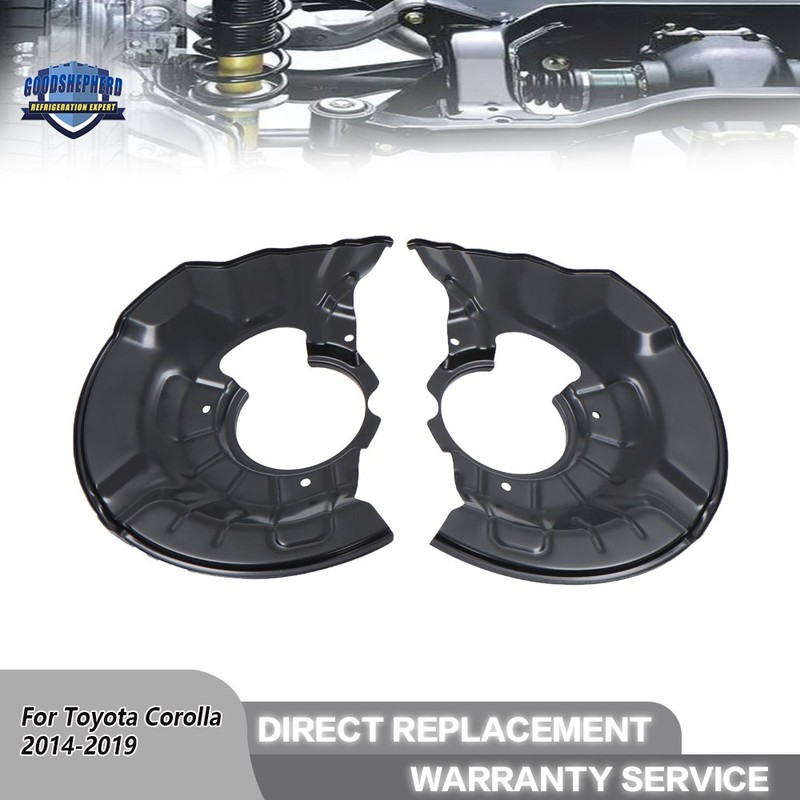 2x Front Driver & Passenger Brake Dust Shield Set For Toyota Corolla 2014-2019