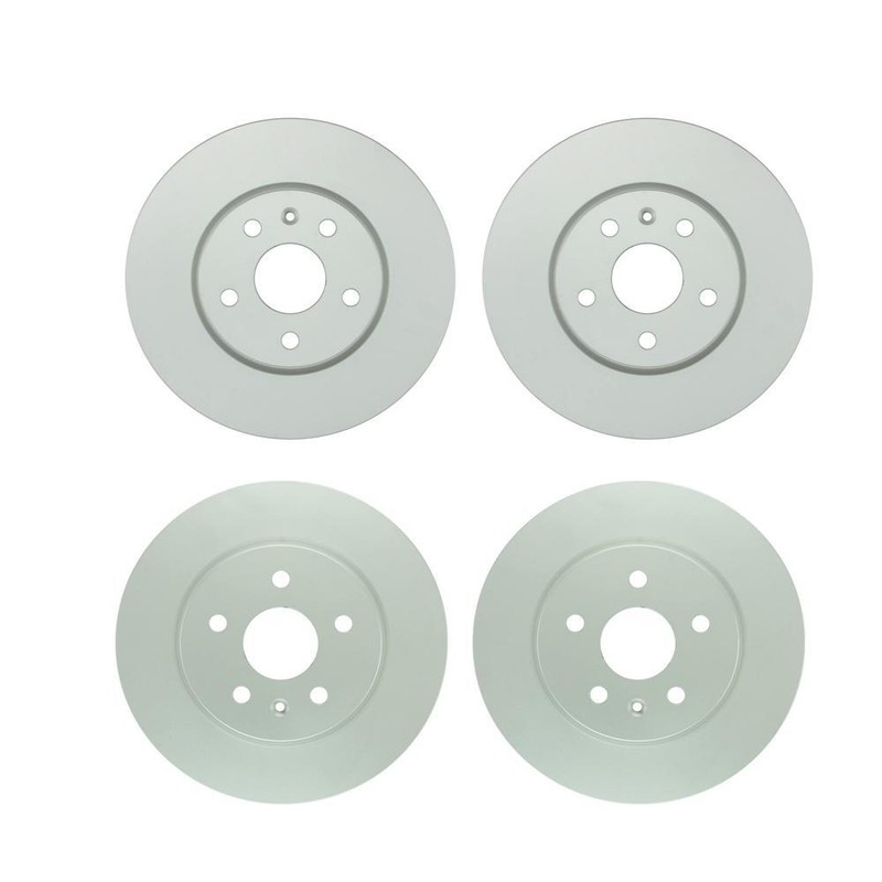 Bosch QuietCast Front 321mm & Rear 315mm Disc Brake Rotors Kit For Buick Chevy