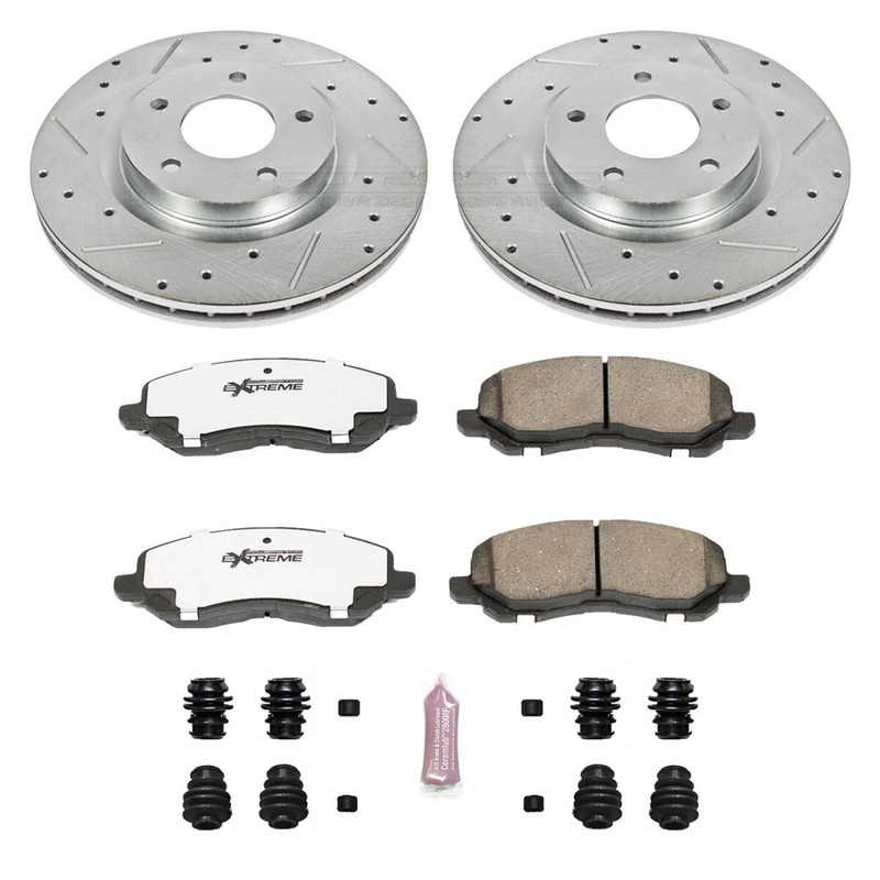 K2840-26 Powerstop Brake Disc and Pad Kits 4-Wheel Set Front & Rear for Patriot gallery