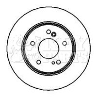 2x Brake Discs Pair Solid fits MERCEDES 300 A124 3.0 Rear 92 to 93 M104.980 Set gallery