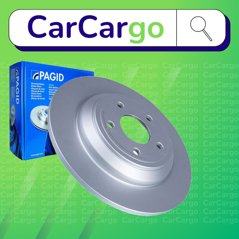 Pagid Solid Rear Brake Discs Pair For Ford Focus 2.0 TDCi ST 2014-2020 302 mm