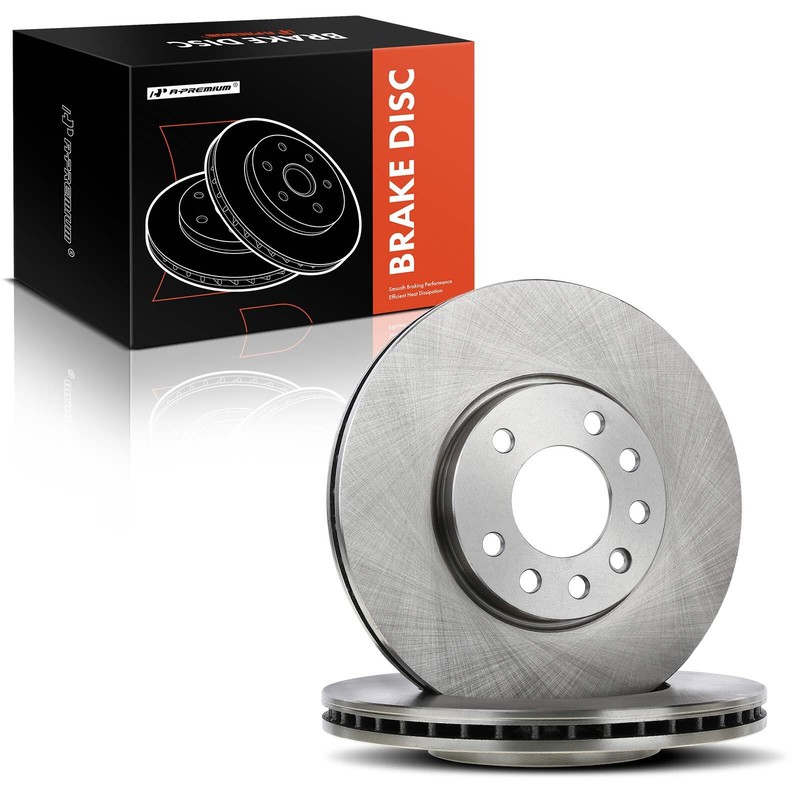 A-Premium Front Disc Brake Rotors for Saab 9-3 2003-2010 9-3X 2010 284.9mm 2.0L gallery