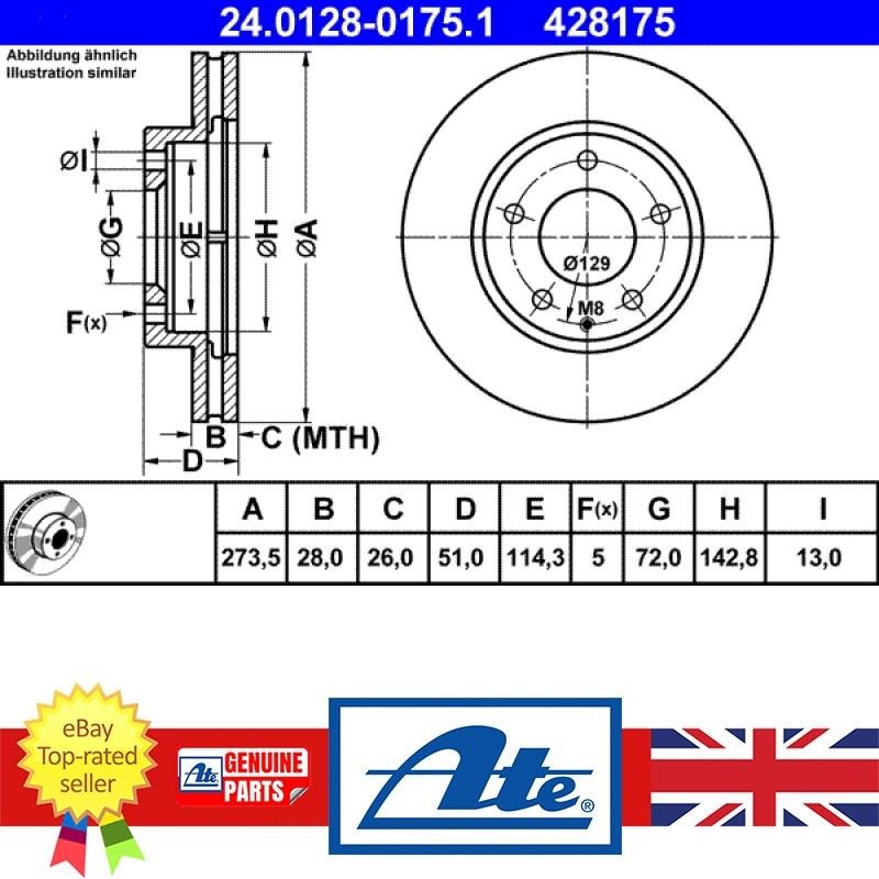Brake Disc For Mazda MPV 99-06 XEDOS 93-00 T002-33-25XA