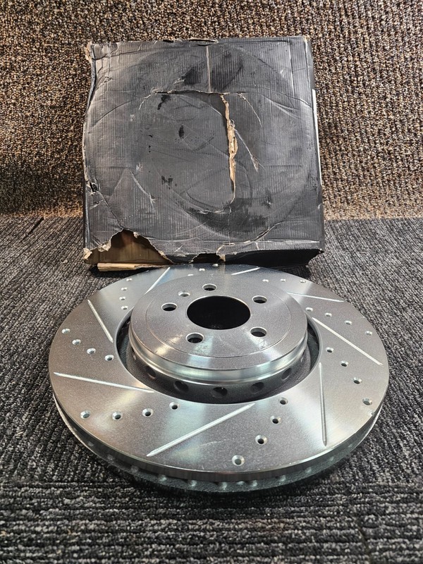 DFC 631-40035L Drilled &Slotted Front Left Brake Rotor For Dodge Charger 14-23