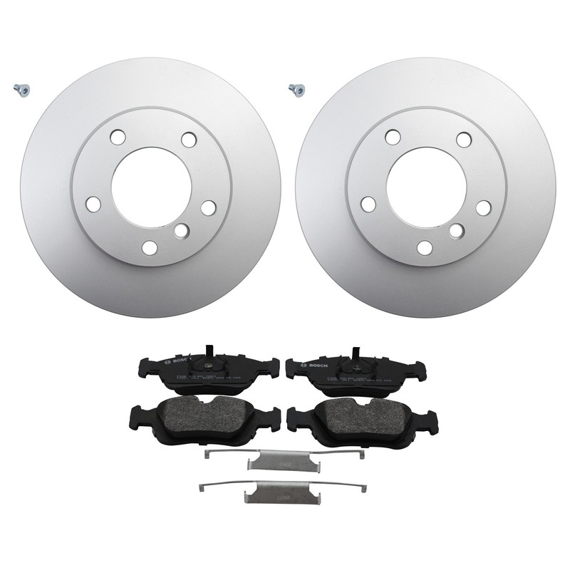 Hella Front Rotor Bosch QuietCast Semi-Met Disc Brake Pad Kit For E36 318is 328i