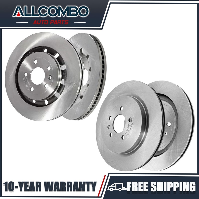 Front Rear Disc Brake Rotors Kit for 2013 – 2019 Ford Flex Taurus Explorer